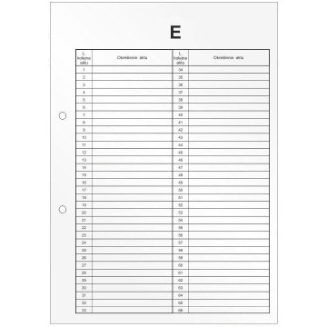 Przekładki do akt osobowych E [10] BB