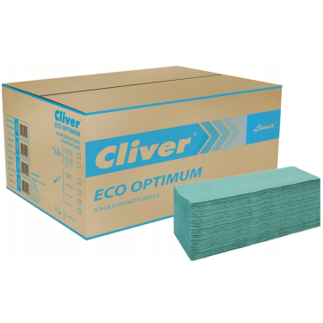 Ręcznik ZZ makulat. zielony CLIVER 25/21 [12x334]