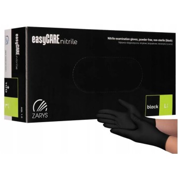 Rękawice nitrylowe EASYCARE [100] L czarne