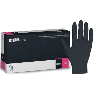 Rękawice nitrylowe EASYCARE [100] S czarne