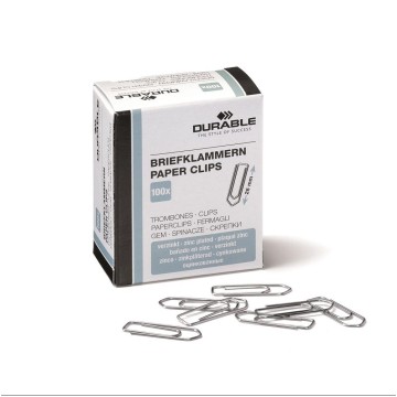 Spinacze okrągłe 26mm DURABLE [100] ocynkowane