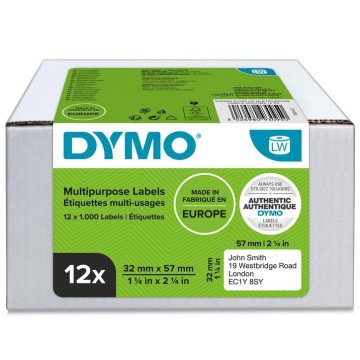 Taśma DYMO LW 57x32mm [12x1000] VALUE PACK