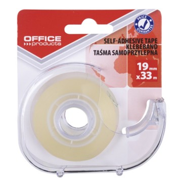 Taśma klejąca OFFICE PRODUCTS 19mm/33m podajnik