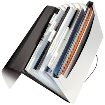 Teczka harmonijka LEITZ SOLID 6 przegr. biała