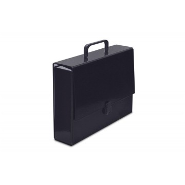 Teczka z rączką VAUPE CLASSIC 8cm czarna