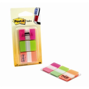 Zakładki 3M POST-IT PP SILNE P/G/O 3x22szt