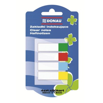 Zakładki DONAU PP 4x20 (12x45mm)