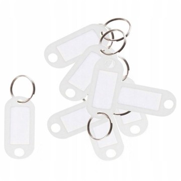 Zawieszki do kluczy D.RECT [10] białe