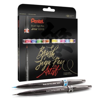 Zestaw PENTEL do LETTERINGU [12] PRECYZYJNY