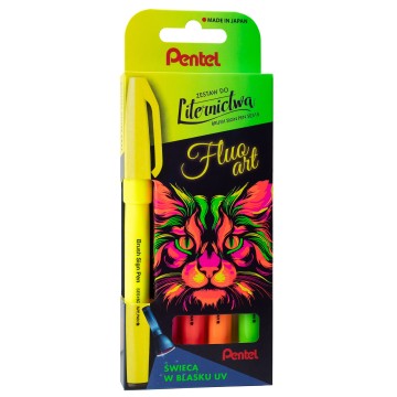 Zestaw PENTEL do LETTERINGU [5] FLUO