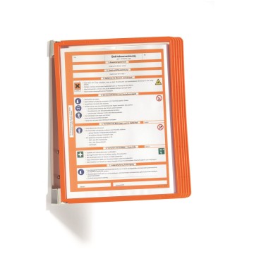 Zestaw prezentac. ścienny DURABLE VARIO 5 pomarań.